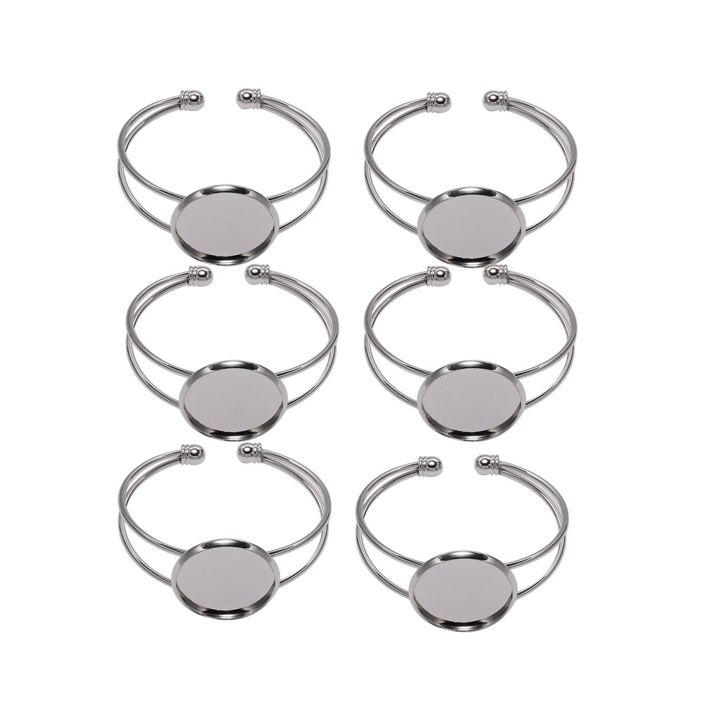Resin Crafts Diy - 6 unidades de base para pulseira