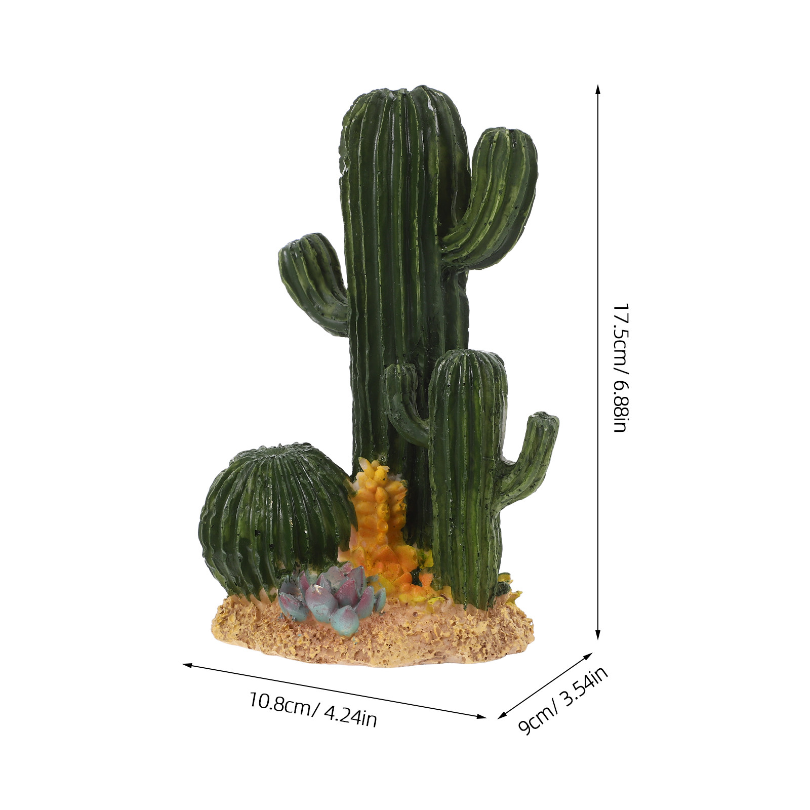 Planta de Cacto Artificial Gra - Terrarium Moss Art avaliação e preço