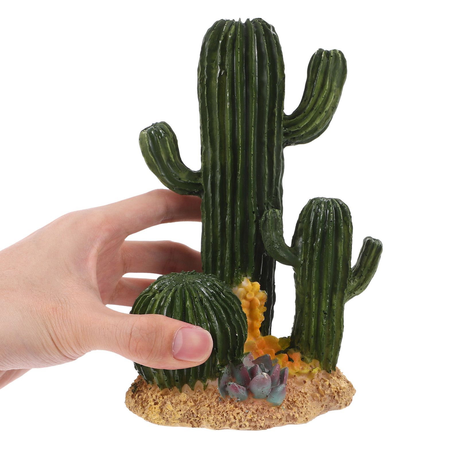 Planta de Cacto Artificial Gra - Terrarium Moss Art avaliação e preço