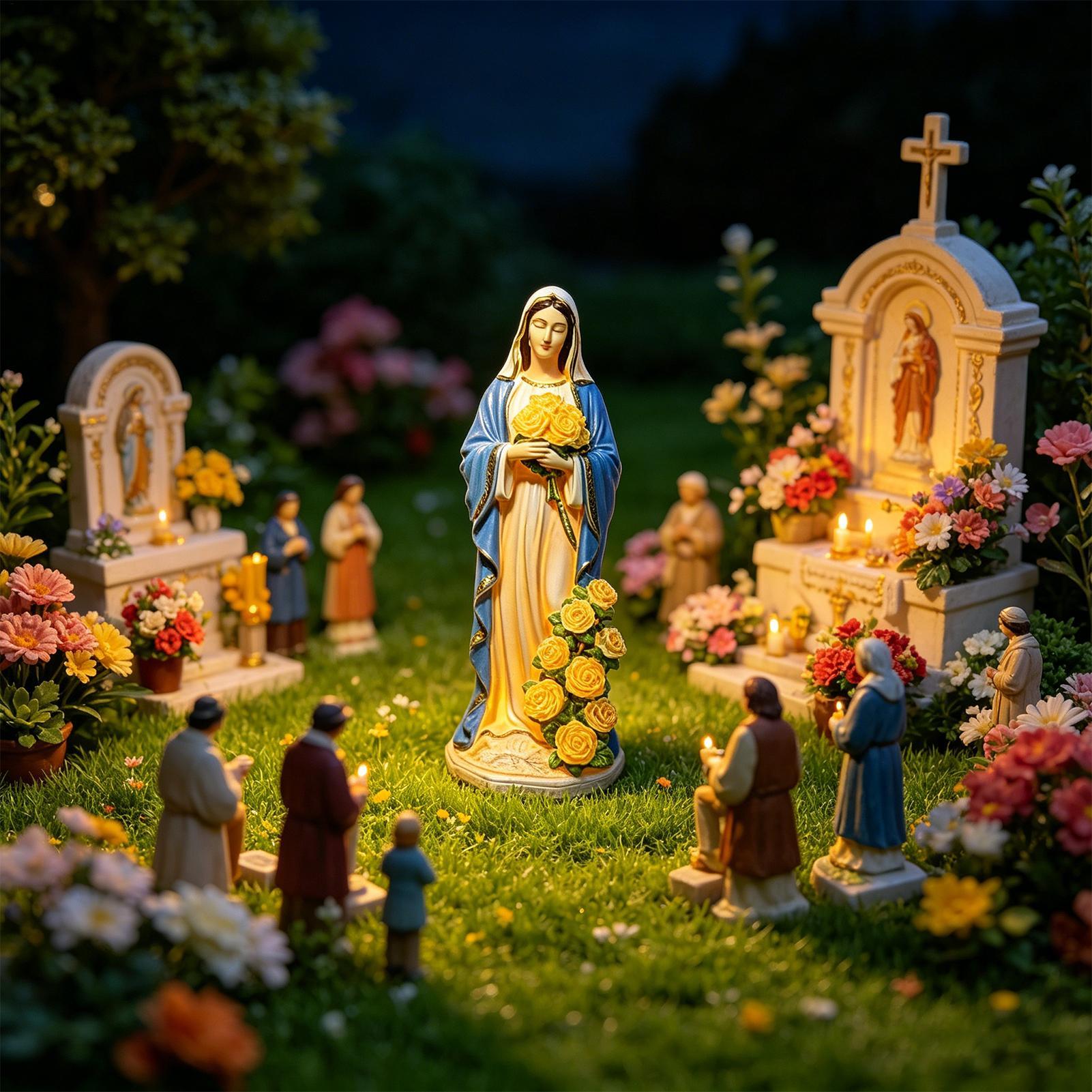 Estátua Solar da Virgem Maria  - Resin Crafts avaliação e preço