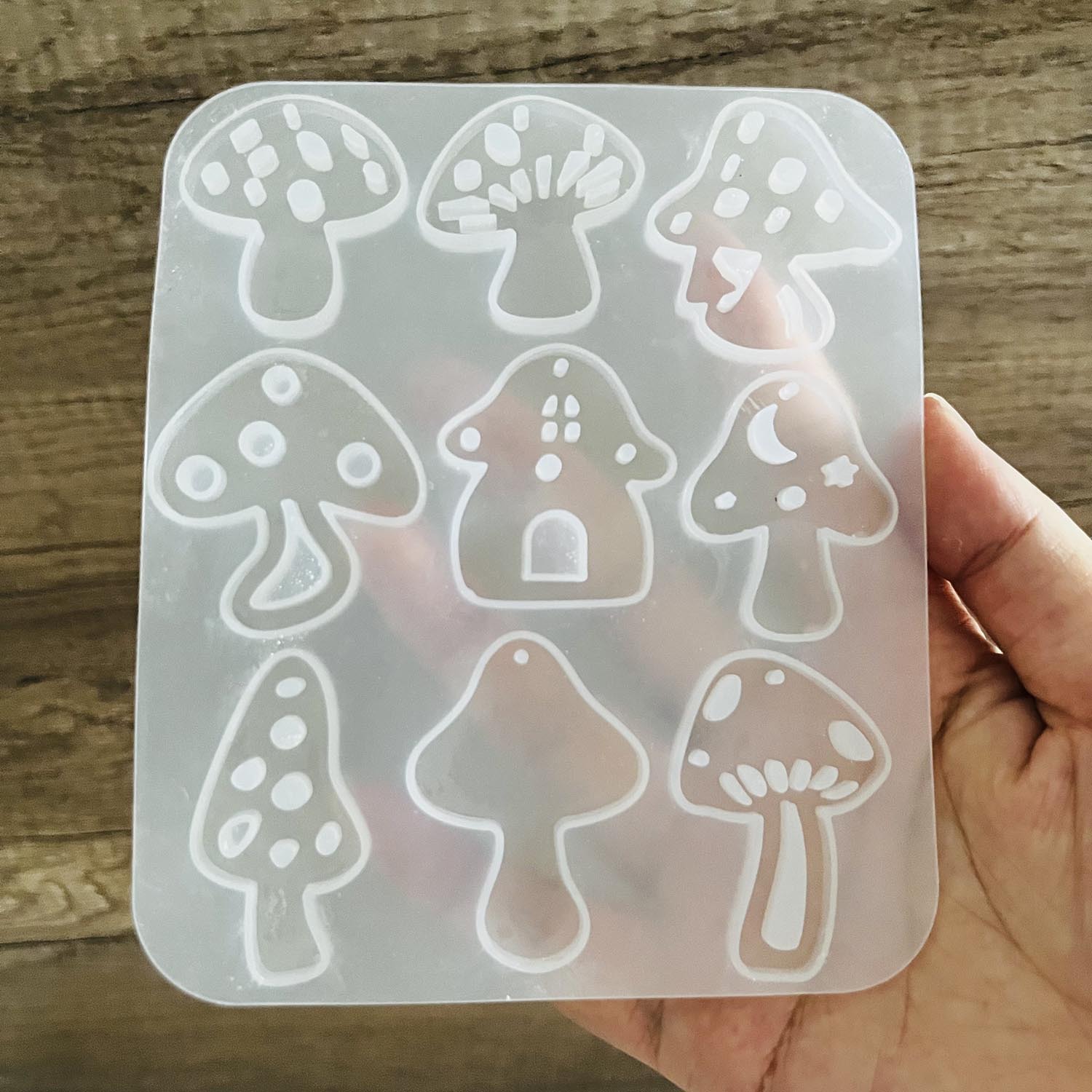 Brinco de cogumelos multiestil - Flower Preservation Resin avaliação e preço