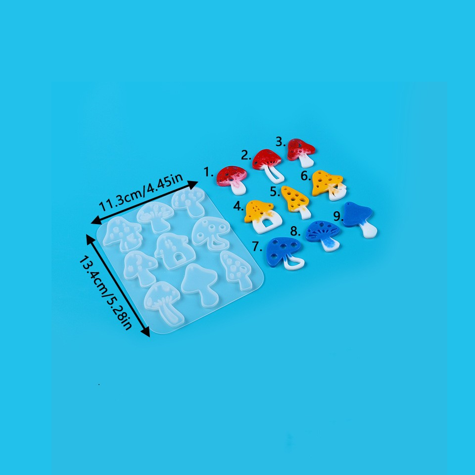 Brinco de cogumelos multiestil - Flower Preservation Resin avaliação e preço