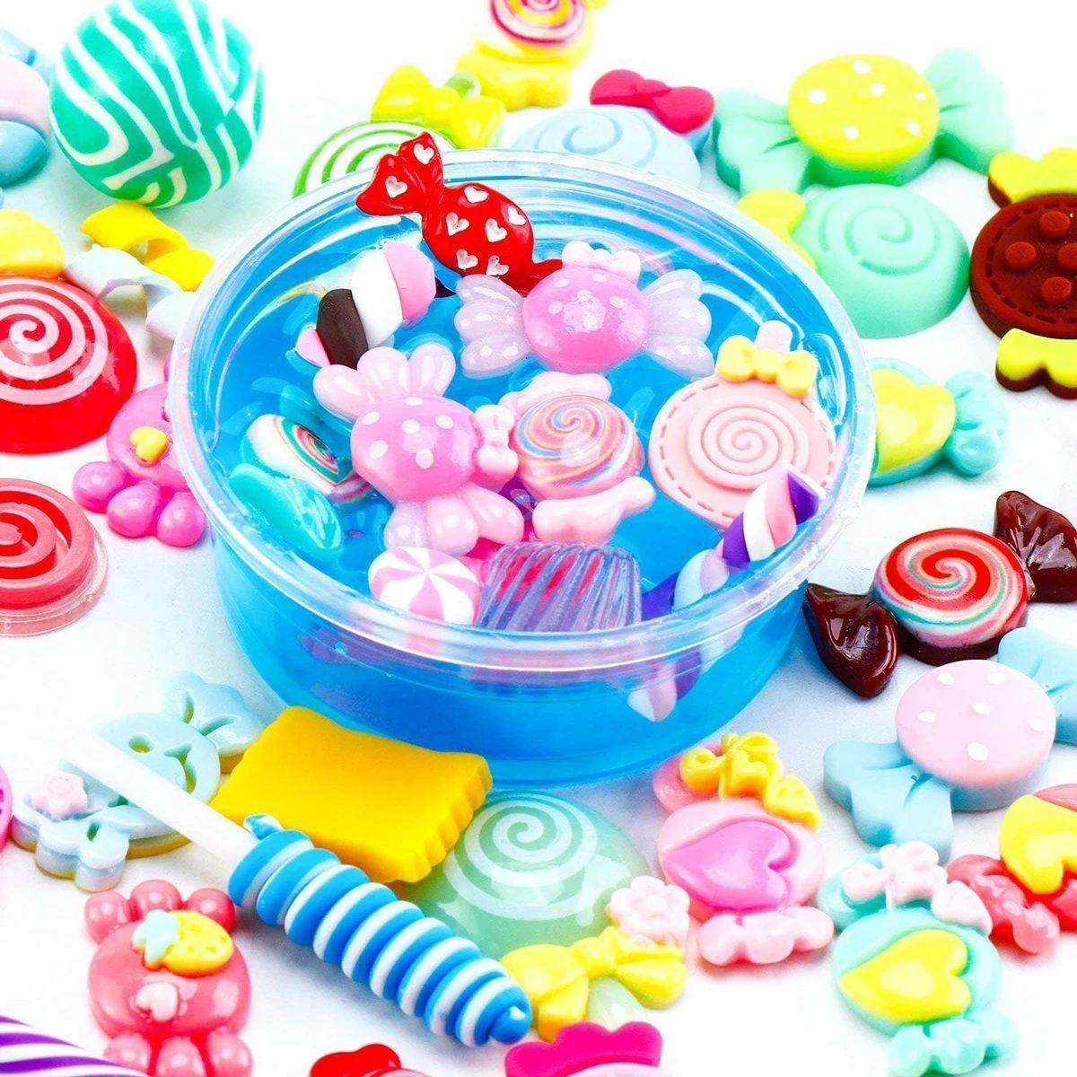 30 pçs aleatório doces slime e - Resin Craft Supplies avaliação e preço