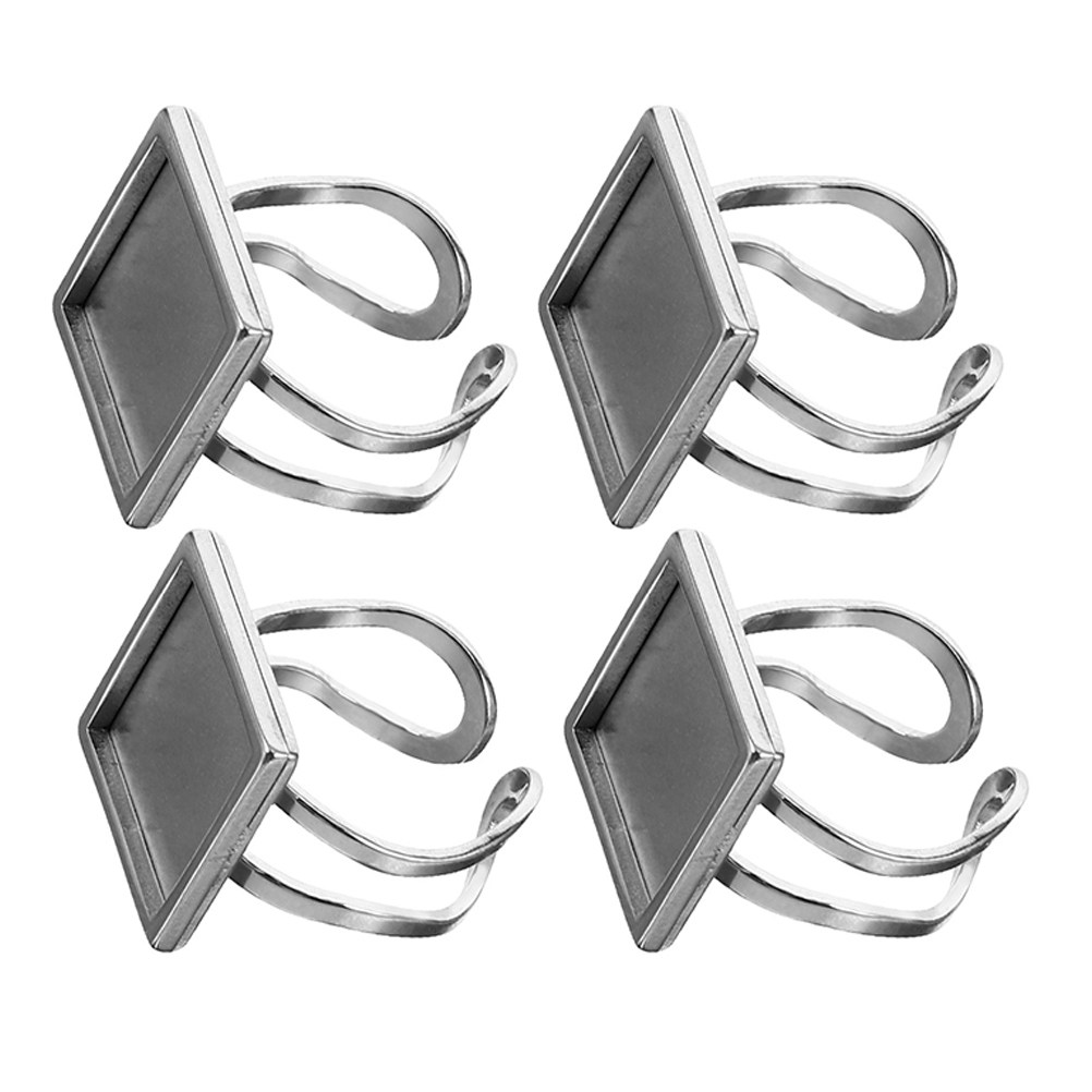 4 Peças de Bases Quadradas par - Resin Crafts Diy avaliação e preço