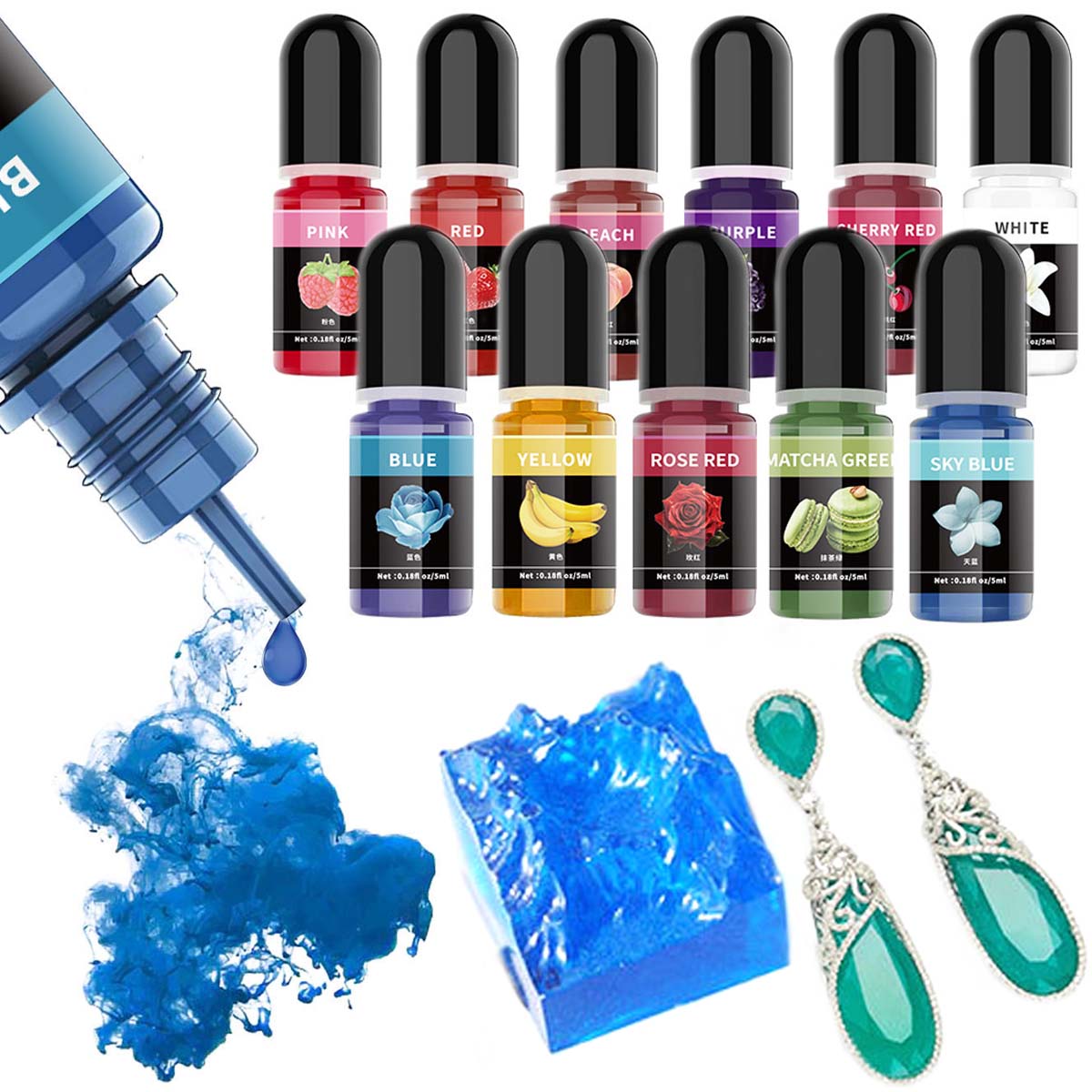 5ml/garrafa pigmento de resina - Resin Pigment Set avaliação e preço