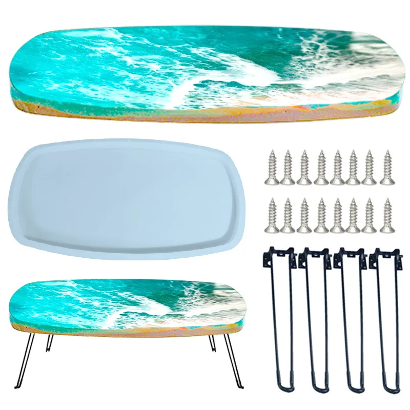 Grande bandeja irregular de 61 - Resin Ocean Wave Mold avaliação e preço